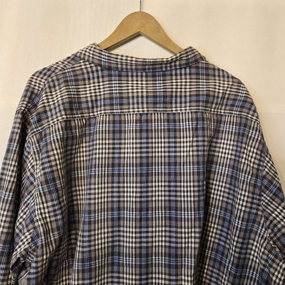 WRANGLER Vintage "Jeans Co" Men's Size 3X Large 100% cotton plaid button shirt - Picture 5 of 8